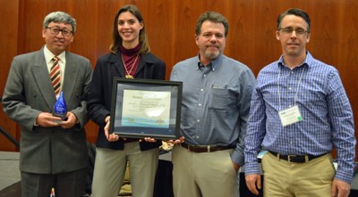 SRS research team accepts the Source Water Protection Award