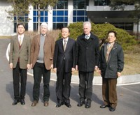 Bill Bechtold (2nd from left), Forest Health Monitoring team leader, meets with officials from the Korea Forest Research Institute and Korea Forest Conservation Movement.