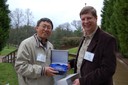 Kudos to EFETAC team members selected for Southern Research Station Director's Awards. Research hydrologist Ge Sun received the Global Stewardship award. Photo by Bridget O'Hara, UNCA's NEMAC.