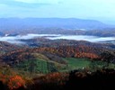 A typical valley in the central Appalachian Mountains 