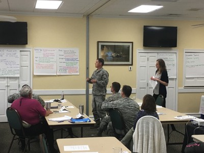 A workshop at Eglin Air Force Base.