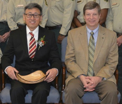 Ge Sun and Danny Lee at Chief's Honor Awards ceremony